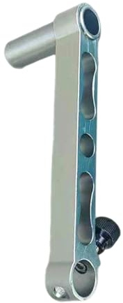 APLVFFZH Verlängerungsstab für Ködertablett Angelgadget Aluminiumlegierung Rutenverlängerung Erweiterungsarm Flexible Montage für Outdoor Angelausflüge, Grau