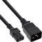 InLine 16659D Netz Adapterkabel, IEC-60320 C20 auf C13, 3x1,5mm², max. 10A, schwarz, 2m