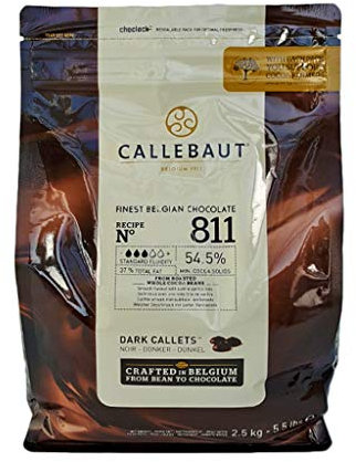 Cioccolato fondente di copertura 54,5% (2.5 kg)