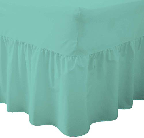 R&Z Luxuary Plain Polycotton Fitted Valance Sheet SIngle, DOuble, King, Super King (Mint, King)