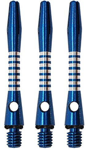 ABC Darts - Aluminum Dart Schäfte AR5 Jailbird -mit O-Ringe - Short Blau - 3 sätz Dart Shafts