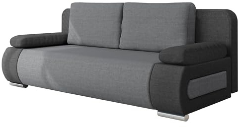 Mirjan24 Schlafsofa Emma, Sofa mit Bettkasten und Schlaffunktion, freistehendes Bettfofa, Couchgarnitur, Schlafcouch, Couch vom Hersteller (Lux 06 + Lux 05)