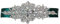 Ulalaza Donne Prom Abito da Sera Decorativo Waistband Bridal Crystal Sash Cintura di Nozze con Strass