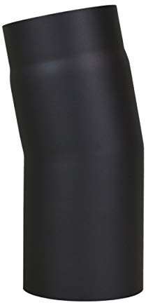 LANZZAS Ofenrohr Bogen 11° Grad, im Durchmesser, DN Ø 150 mm, Farbe: schwarz-metallic - weitere Rohre aus unserem Sortiment, finden Sie hier.