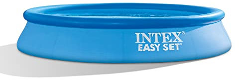 INTEX 28117EH Easy Set - Juego de piscina inflable de 10 pies x 24 pulgadas, incluye bomba de filtro de cartucho de 330 GPH, material resistente a pinchazos, capacidad de 813 galones, profundidad de