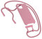 Woodcessories - Nachhaltige Handykette abnehmbar kompatibel mit iPhone 12 Hülle mit Band pink, iPhone 12 Pro Hülle mit Band pink - kompostierbar