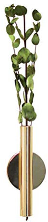 VORCOOL Portavaso in Metallo Adesivo per Tubo da Fiori a Parete, Contenitore per Fiori Secchi, Espositore per Natale e Decorazioni per La Casa