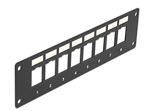 Delock Keystone Halterung 8 Port Panel Einbau