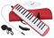 Btuty Melodica Piano Musikinstrument für Anfänger mit 32 Tasten, mit Tragetasche (rot)