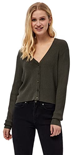 Desires Damen Geisha Rib Gerippter Cardigan, Beluga-Grün, XX-Large