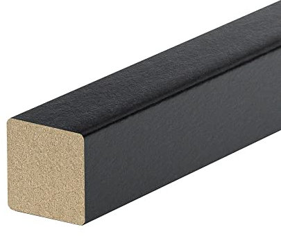 REESE | Vierkantleiste | Schwarz | MDF Profil & Zubehör | 20x20mm