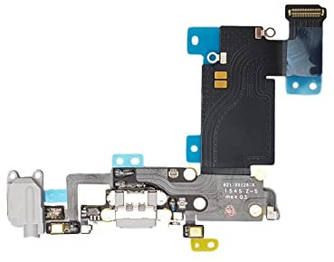 DHLK® Ladebuchse Dock Connector kompatibel mit iPhone 6S Plus - Dock ConnectorFlex, Dunkelgrau (A1634, A1687, A1699)