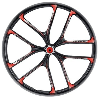 50,8 cm (20 Zoll) Magnesium-Legierung, 451 Fahrradfelgen, 50,8 cm (20 Zoll) 10 Speichen-Fahrradfelgen, leichteste Metall-Felgen, All-in-One-Fahrradrad (vorne, schwarze Farbe)