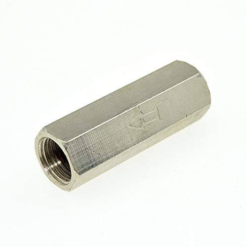 DOLUNTO Rückschlagventile 1/8 Zoll BSPP Innengewinde 9mm Innen-Ø gerade volle Port-One-Way-Luftventil Messing Fitting prüfen