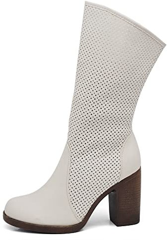IF Fashion Scarpe da Donna Stivali Primaverili Estivi Camperos Polpaccio MP315-3 beige N.40