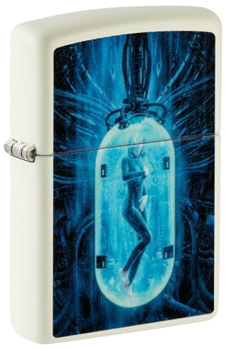 Zippo Sturmfeuerzeug - Tube Woman, Glow-in-The-Dark, Color Image - Nachfüllbar - Wiederverwendbar - Windfestes Design - Geschenkbox - Made in USA