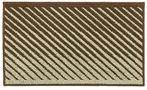 JVL Stellar Machine Washable Latex Backed Doormat, 50x80cm, Brown
