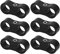 6AN Schlauchtrennschelle, AN6 Kraftstoffleitungs Montageklemme 10PCS Aluminium Schlauchverschraubungsadapter, schwarze Schlauch Aluminiumschelle für 3/8 Kraftstoffschlauch, Ölleitu
