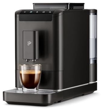 Tchibo Kaffeevollautomat Esperto2 Caffè mit 2-Tassen-Funktion für Caffè Crema und Espresso, Granite Black - INKLUSIVE Kaffeeprobierset GRATIS
