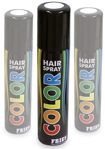 Haarspray weiß - Sparpack: 3 Dosen zu je 100ml. Dreier Bundle Colorspray für Karneval, Fasching, Halloween und Party