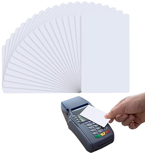 20 Stücke NFC Tags 215 Karten NFC Blanko 504 Bytes, PVC Karten NTAG 215 NFC Weiß Etiketten Kompatibel mit TagMo und Amiibo für Alle NFC-Fähigen Smartphones und Geräte