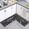 7VSTOHS Juego de 2 Alfombras de Cocina Antideslizantes, Alfombras Modernas Lavables para Pasillo, Comedor y Entrada, 40x60cm + 40x120cm
