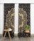 Popular Handicrafts Bedruckte Vorhänge für Wohnzimmer, Indische Hippie-Boho-Vorhänge mit schönem Mandala-Ombre-Farbverlauf für Schlafzimmer, Schwarz-Gold, 106,7 x 254,0 cm, 2er-Set