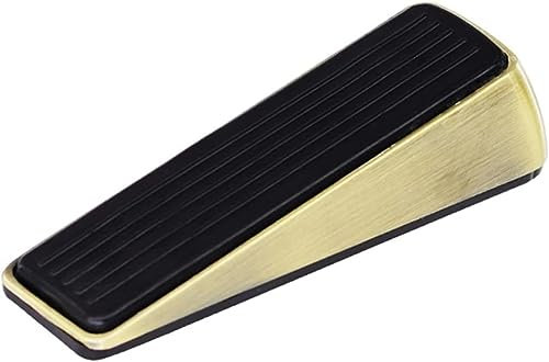 Cale de porte en alliage de zinc sans clou Butée de porte Caoutchouc Supports de porte cachés Bronze Or Noir Chrome brillant Quincaillerie de porte 1 Pcs