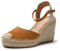 JOMIX Sandali Donna Estive Ciabatte Ragazze Espadrillas Eleganti Zeppa Pantofole Fibbia Casual Mare Spiaggia SD9374 (Marrone Camel,38)