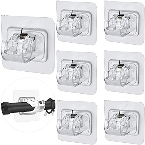 Tringles à Rideaux sans perçage, sans perçage, Crochets Auto-adhésifs sans Clous, Porte-Serviettes réglables, Crochets de Fixation pour Maison, Salle de Bain, Cuisine et hôtel