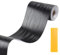 Lifuncren Ruban Adhésif Bois Papier 10 cm x 5 m Ruban à grain de Bois Imperméable, Papier Adhesif pour Meuble Bois, Ruban Adhésif Effet Grain de Bois Réparation pour Sols, Portes, Plinthe (Noir)