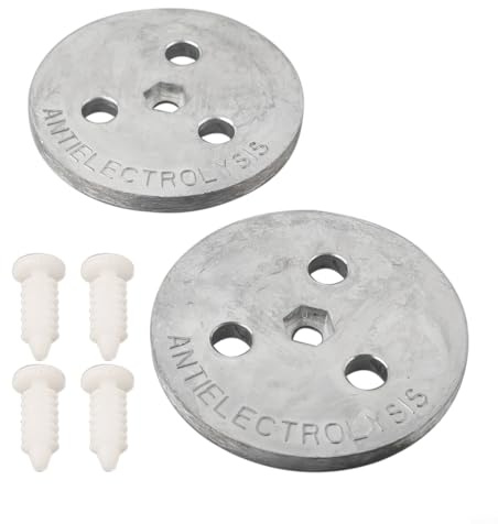 Placa de ánodo de zinc para piscinas de dispositivos de sal contra la corrosión y la electrólisis, cesta interior del skimmer, protección mejorada contra la corrosión, rendimiento fiable (2 piezas)