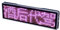 belupai LED-Namensschild, wiederaufladbar, scrollendes Namensschild, programmierbare Nachrichtenanzeige, Mini-ID-Tag, für Hotel, Restaurant, Geschäft, Bar, Ausstellung (Rosa)