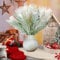 Chuangdi Künstliche Weihnachtsbaum-Picker, Norfolk-Kiefer mit Schnee und Pampas, beflockte Weihnachtsbaum-Picker für Weihnachtsbaum, Vase, Kranz, DIY, Basteln, Blumenarrangement, Winterurlaub,