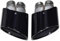 Auspuffblenden Für A&udi RS3 RS4 RS4 RS5 RS6 S3 S4 S5 S6 Doppelte Innere Schalldämpferspitze Auto Ovale Auspuffspitze Auspuffrohr Endrohr(Schwarz)