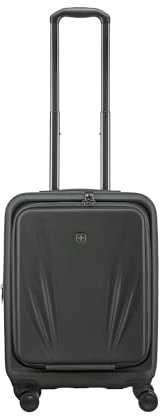 WENGER Skyon Carry-On Hartschalenkoffer, Handgepäck, Trolley, 35 (45) l, Laptop- und Tabletfach, Sicherheitsschloss, Reisen Urlaub, Anthrazit, 653564