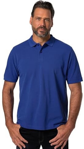 JP 1880 Herren große Größen Übergrößen Menswear L-8XL JP1880 Poloshirt, Basic, Halbarm, Piqué, L bis 10XL Dunkles Saphir 6XL 702560741-6XL