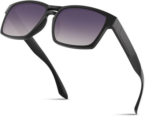 Wrimen Sonnenbrille-Herren-Damen-Polarisierte-Klassische-Retro-UV400 Schutz Rechteckig-Golf-Fahren-Angeln-Reisebrille-Outdoor-Sportarten Mode Sonnenbrille,2