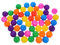 YARNOW 50Pièces Balles De Fosse Colorées pour Garçon Fille Plastique pour Piscine Aire De Jeux Intérieure Et Extérieure Stimulation pour Bébés