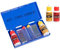 Test cloro y ph piscinas - Medidor de cloro y ph del agua para piscinas - Kit prueba ph y cloro piscinas - Pack 6 piezas + Estuche (Test completo + recambio)