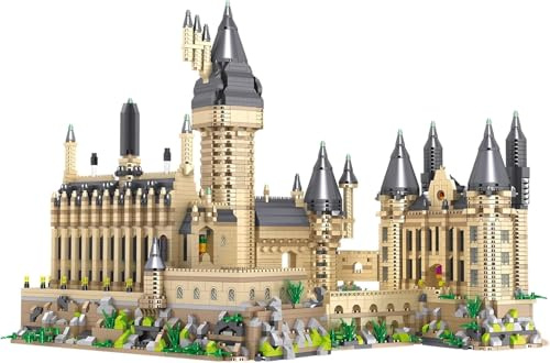 Magic Castle Mini Bausteine, 6300+ Teile Mikro Schloss Klemmbausteine | Magische Welt Schloss Bausteine Modell, Kreatives Architektur Bausatz Spielzeug, Geschenke für Erwachsene und Filmfan