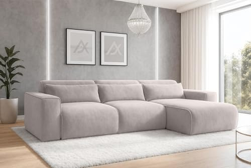 AXLIVING Wohnlandschaft mit Schlaffunktion Ruyam Sofa Creme 310 cm R