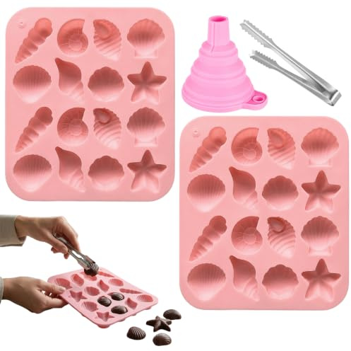 4 Pcs Star Ice Cube Tray, Jelly Mould, Novelty Ice Cube Tray, Create Elegant Shell-Shaped Ice Cubes for Cocktails and Desserts Flexible Design for Easy Release, Kitchen Baking Essential
