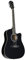 J & D D-60 Westerngitarre, Akustik-Gitarre für Anfänger und Einsteiger, Acoustic Guitar, Dreadnought mit Cutaway und schwarzer Hochglanz Fichtendecke