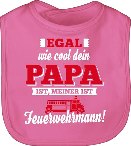 Shirtracer - Baby Lätzchen - Sprüche - Mein Papa Feuerwehrmann