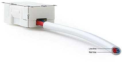 Livolo - Interruptor de luz táctil de cristal, interruptor inalámbrico, enchufe, etc. en negro (adaptador de resistencia VL-PJ01)