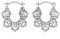MadamLili - Ohrringe KARMA III - 925 Sterling Silber - 2cm Große Verzierte Blüte - Ornamentaler Echtsilberschmuck - Exklusive Schmuckbox