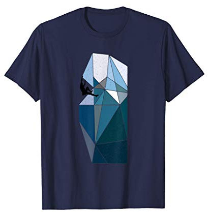 Shirtart Klettern Freiklettern Bouldern Berge T-Shirt
