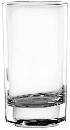 Olympia Hi Ball Glasses 160ml Glasswasher Safe - Pack of 12, Clear, 160 ml | Weighty base adds durability and a rolled edge prevents chips during heavy use; minimal style fits juices or spirits.