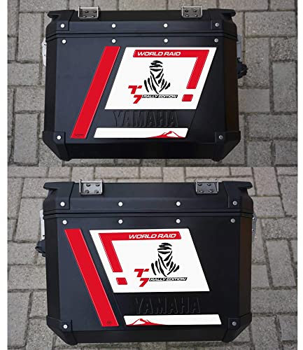 labelbike - Adesivi in Resina 3D Decorazioni e Protezioni Moto Borse Laterali compatibili con Yamaha Tenere Rally Edition dal 2022